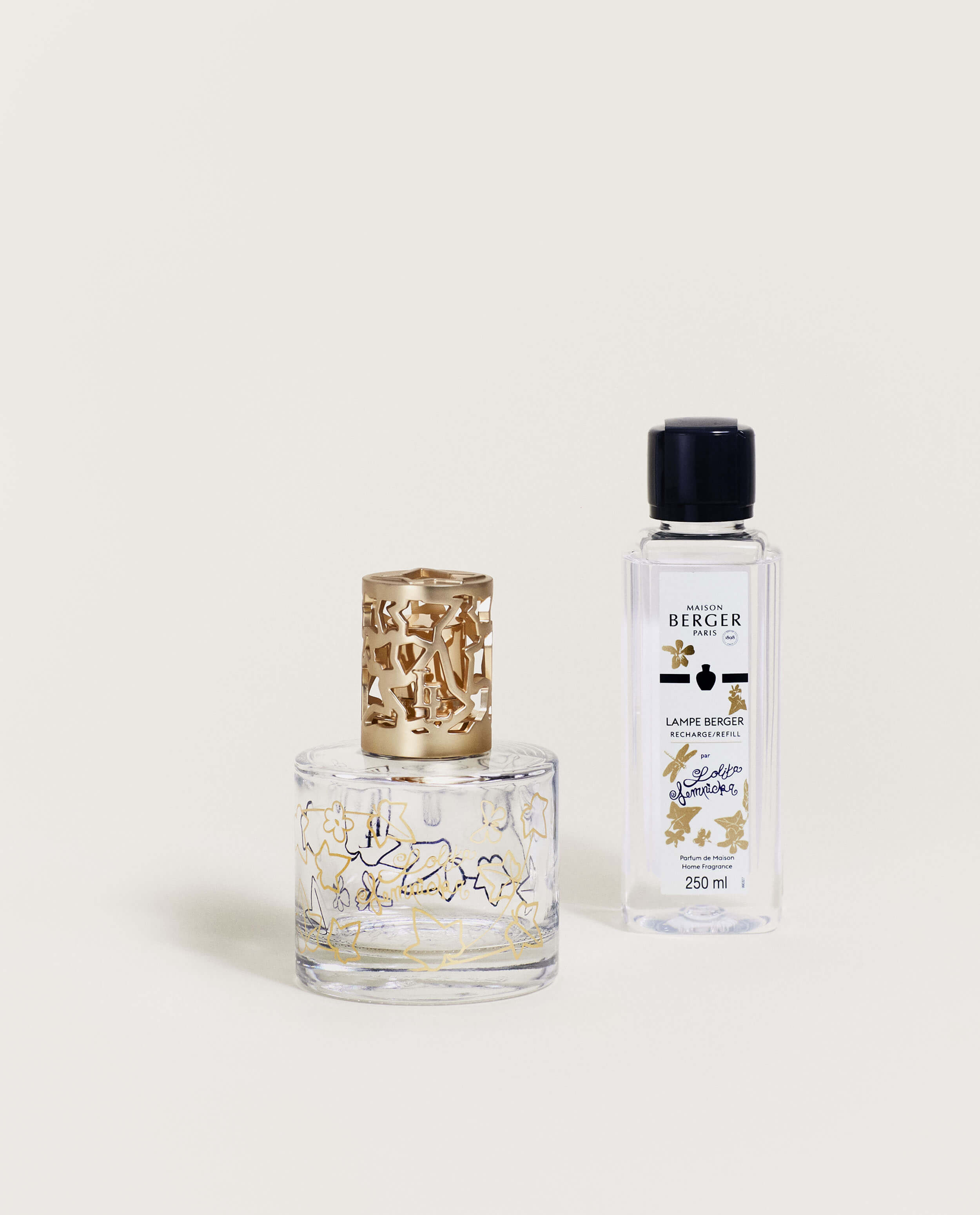 Lolita Lempicka Home Fragrance Lamp Gift Set in Clear Glass