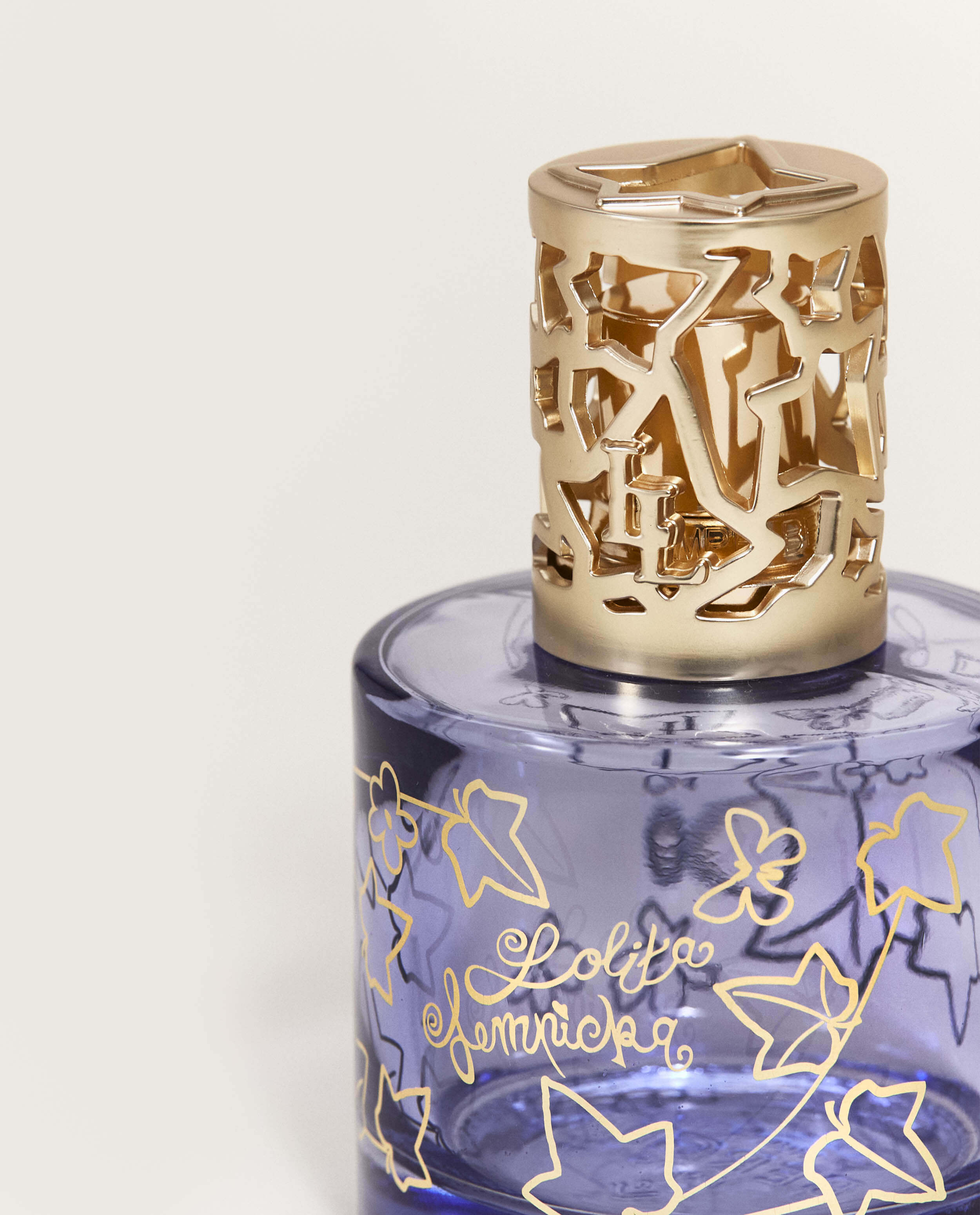 Lolita Lempicka Home Fragrance Lamp Gift Set in Blue Glass