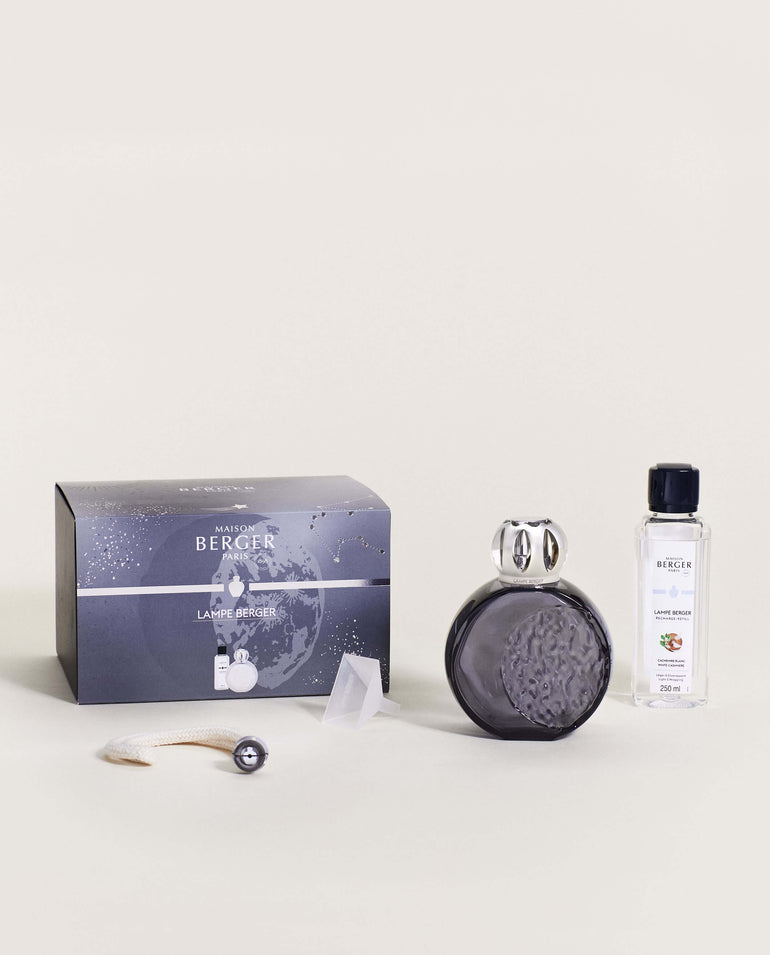 Astral Grey Home Fragrance Lamp Gift Set with White Cashmere