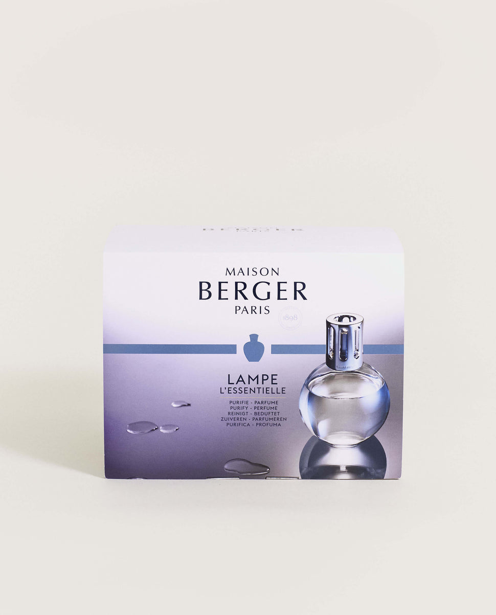 Maison Berger Essential Square Lamp Ritual Starter Kit with Air Pur So Neutral + Ocean Breeze