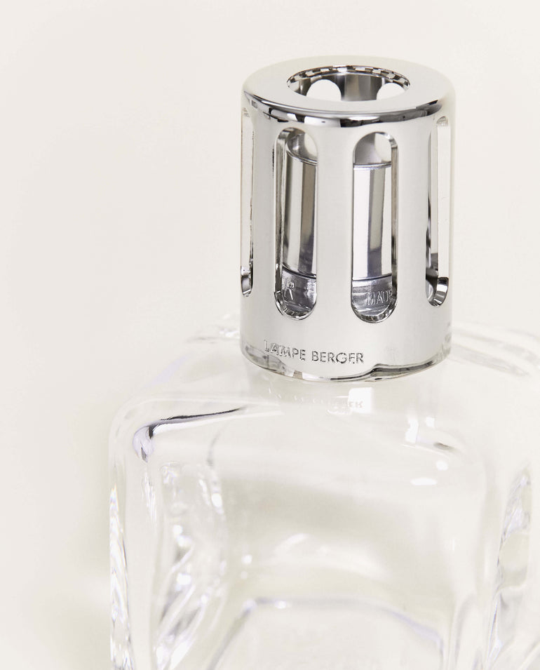 Lampe Berger Kit de Iniciación: Vaso de Cristal Ahumado en forma