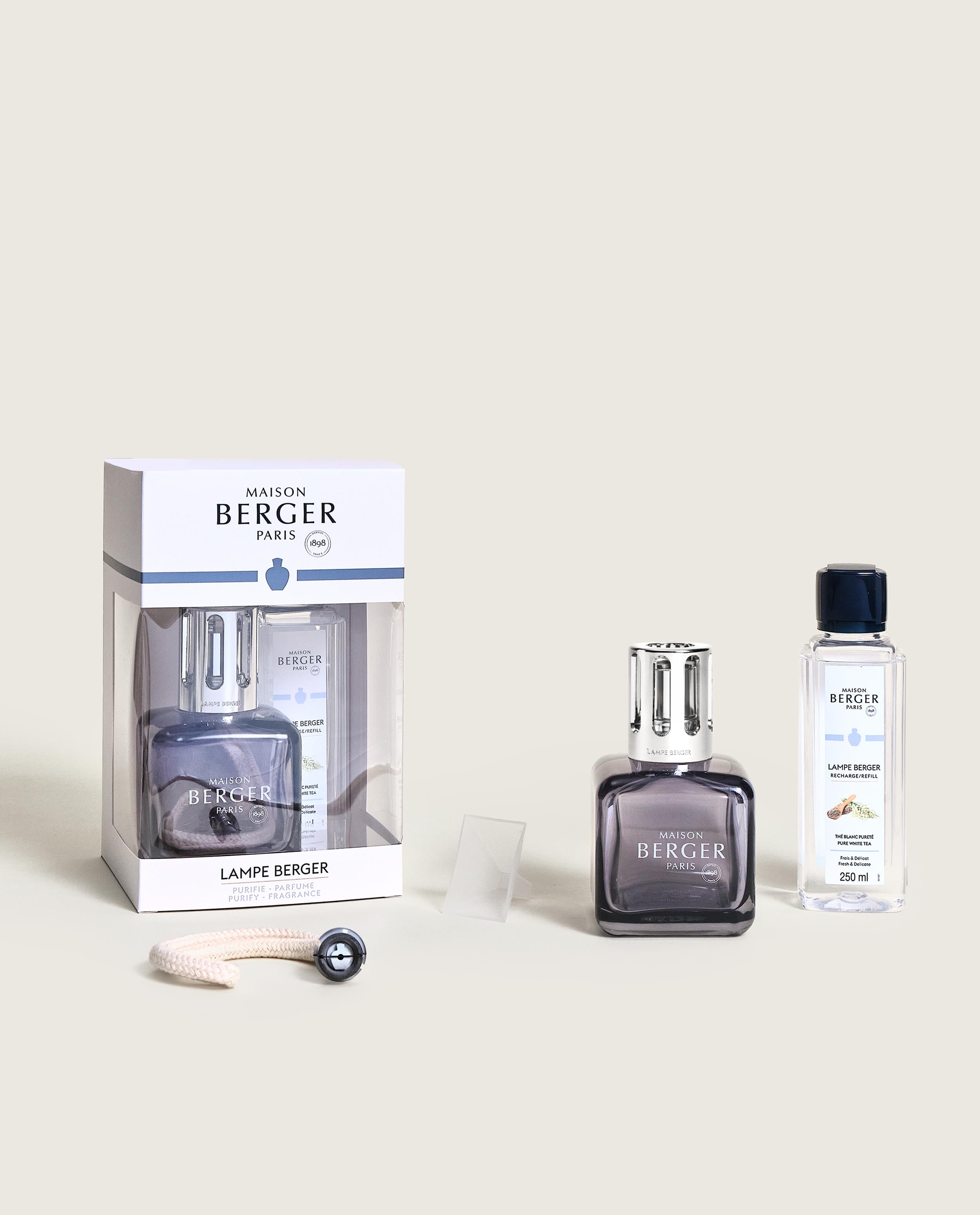 Glaçon Grey Lamp Gift Set with Pure White Tea – OFFICIAL LAMPE