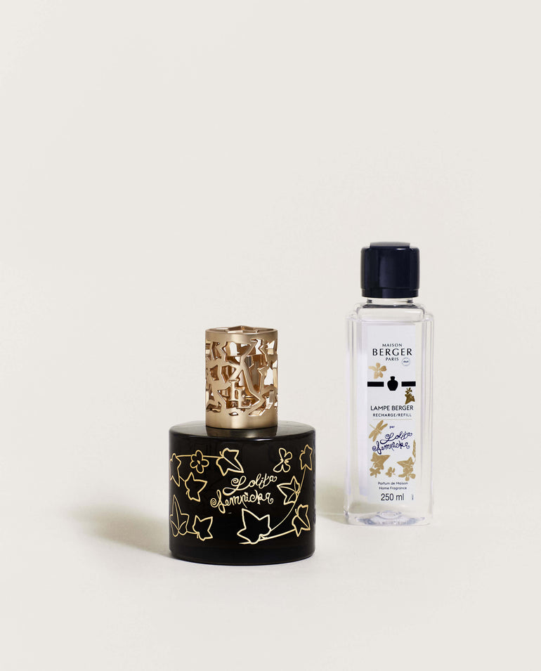 Lolita Lempicka Home Fragrance Lamp Gift Set in Black Glass