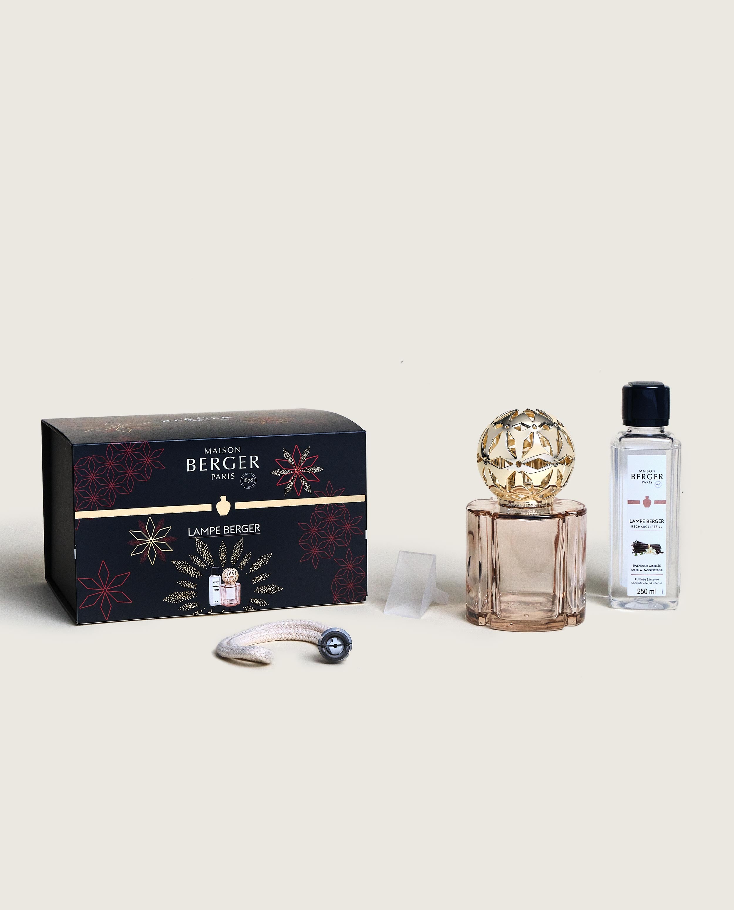 Pomelis Beige Lamp Gift Set with Vanilla Magnificence
