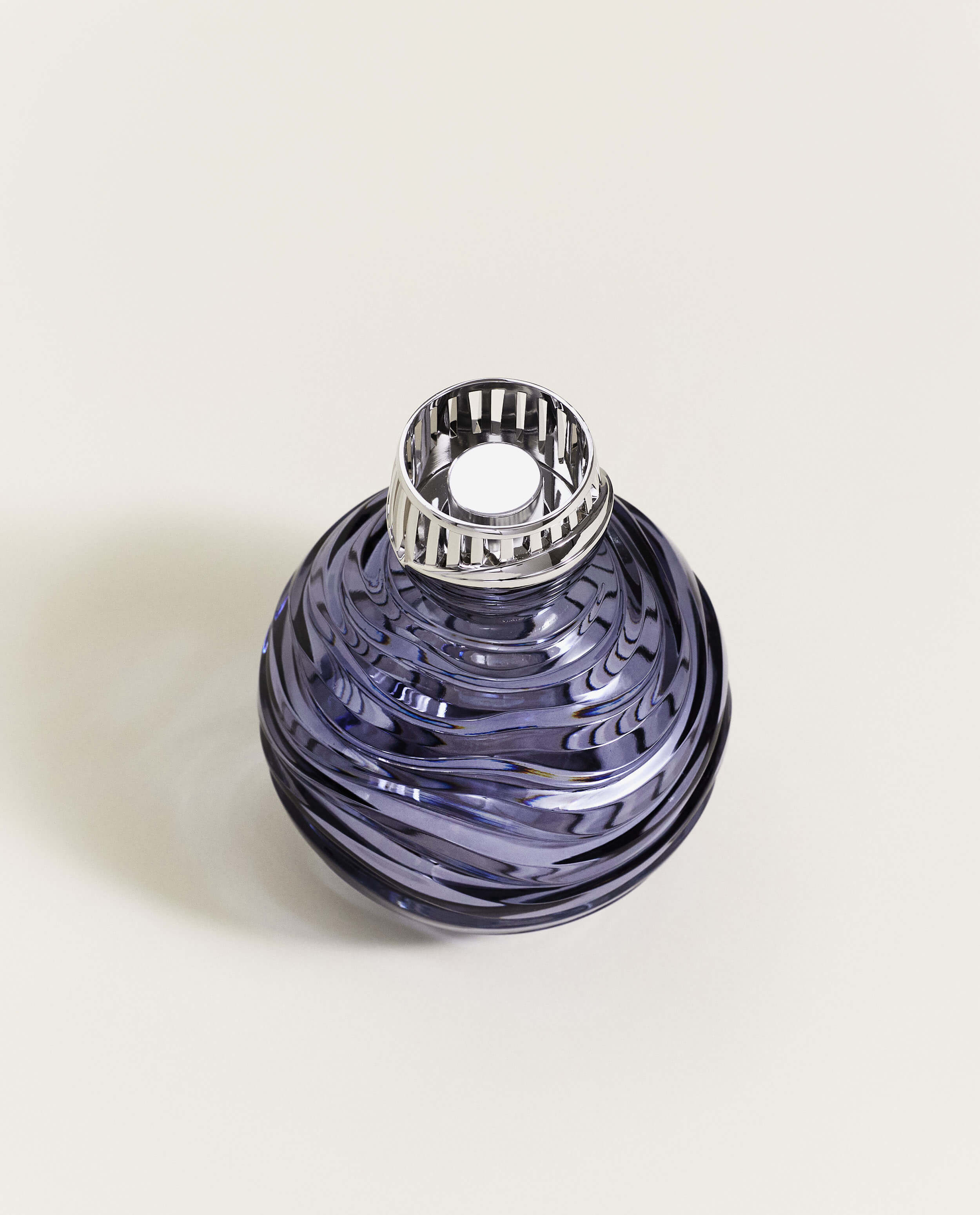 Art Edition Crystal Globe Lamp—Grey – OFFICIAL LAMPE BERGER STORE