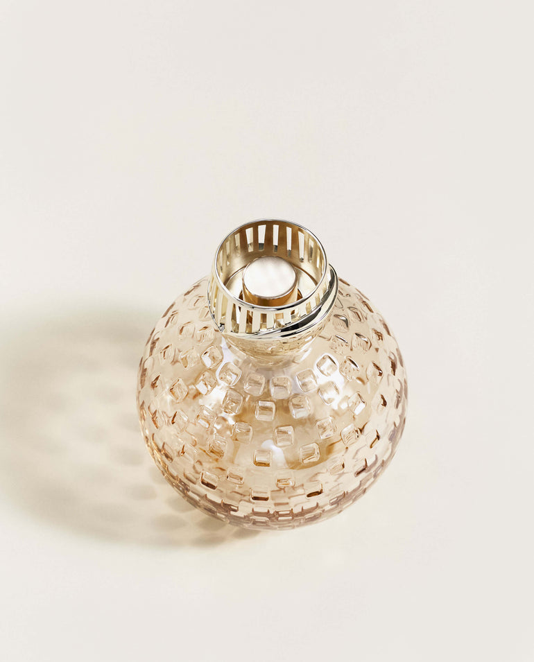 Art Edition Crystal Globe Chestnut Lamp