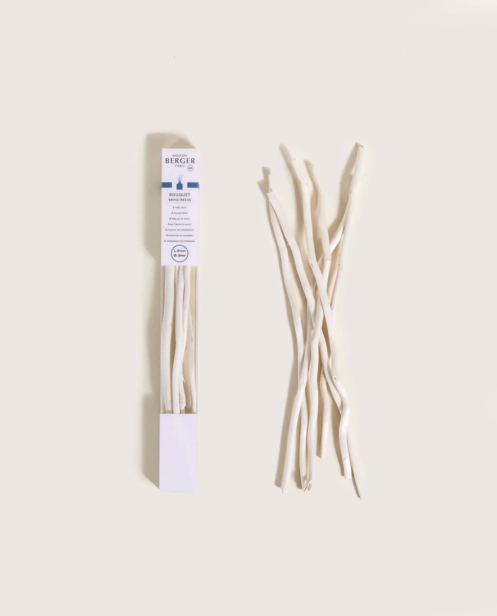 Wilow Reed Willow Reeds for Diffuser - Natural White Sticks - 8.3 in (21 cm ...