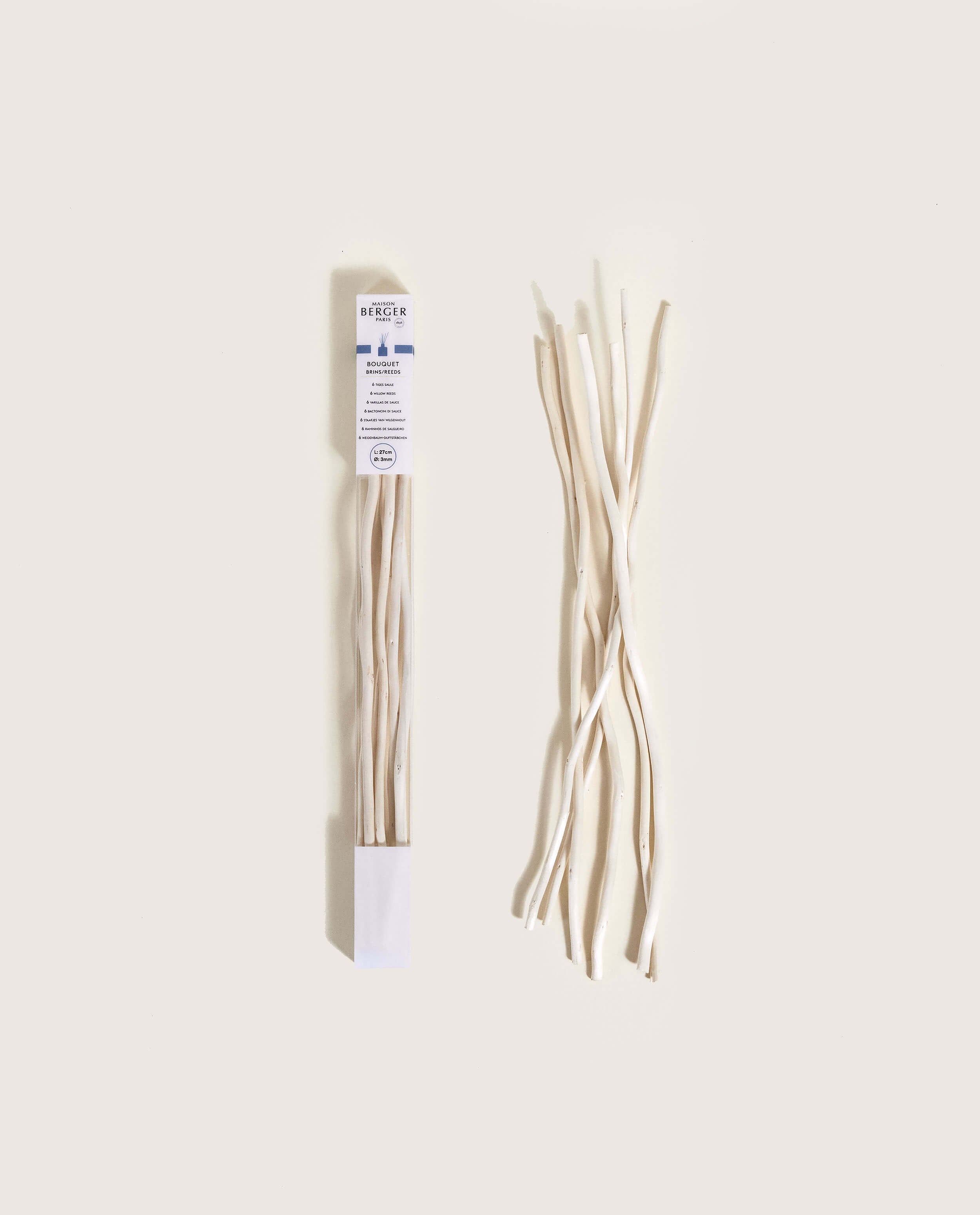 Wilow Reed Willow Reeds for Diffuser - Natural White Willow Sticks - 10.6 in (27 ...