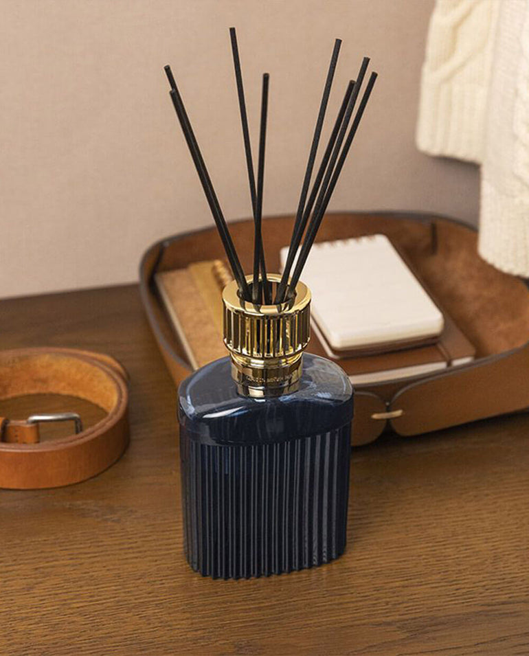 Alpha Imperial Blue Reed Diffuser Gift Set with Under the Olive Tree