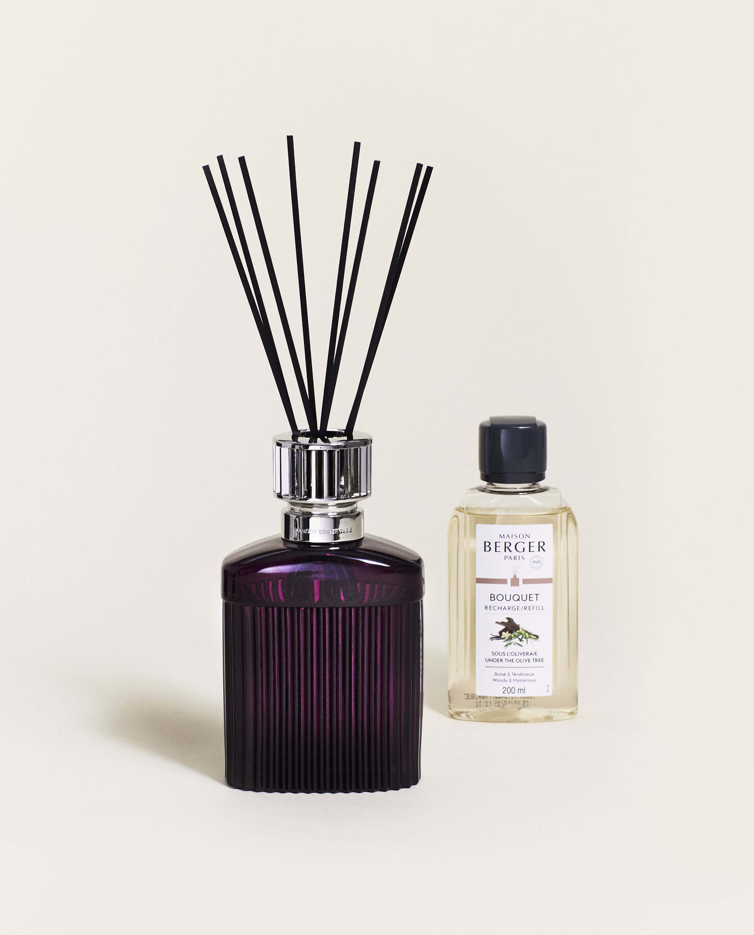 Alpha Scandalous Plum Reed Diffuser Gift Set with Under the Olive Tree