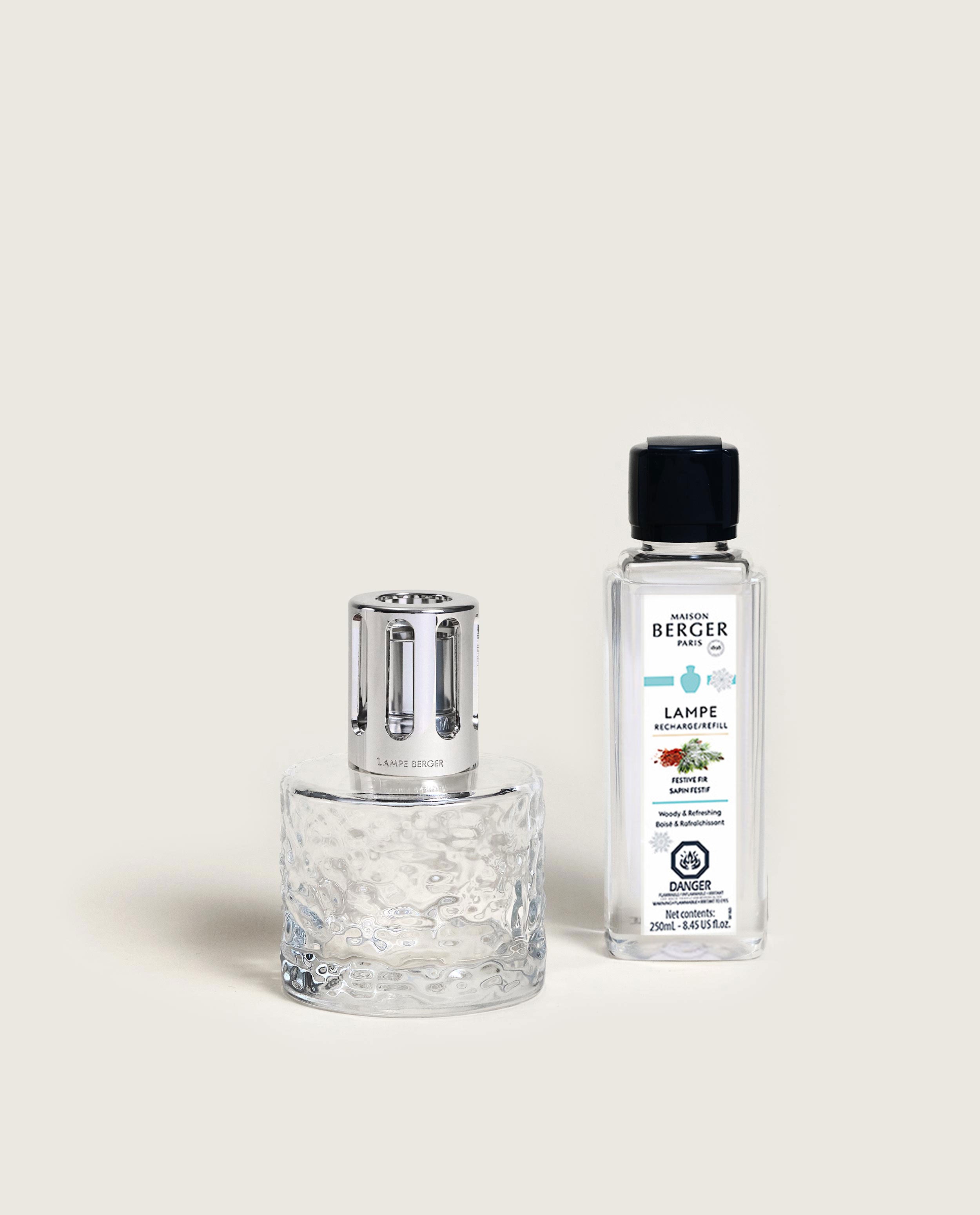 Chrome Reed Diffuser Mirage Clear Fragrance Lamp Gift Set with Festive Fir – OFFICIAL LAMPE ...